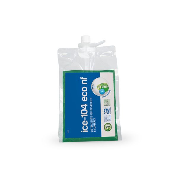 Koncentrirano čistilo za čiščenje tal in pralnih površin - Ice 104 ECO UNI - Vrečka 1,5L