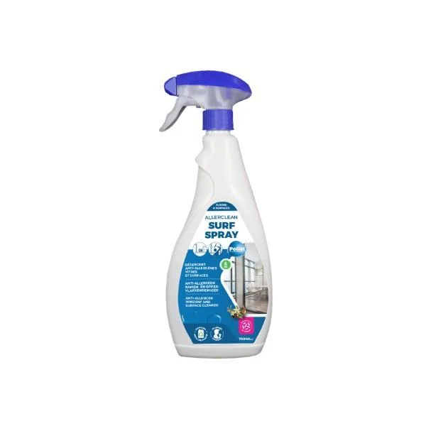 Antialergeno probiotično čistilo za odstranjevanje alergenov - AllerClean Surf Spray 750ml/5L