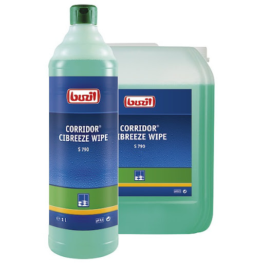 Negovalno talno čistilo z dišavo in blokatorjem neprijetnih vonjav - Buzil CORRIDOR CIBREEZE WIPE 1L